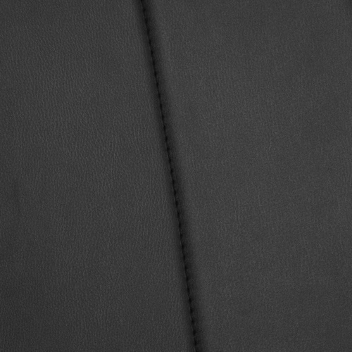 Krzesło tapicerowane ekoskóra Asama Actona czarne do jadalni nowoczesne na metalowych nogach