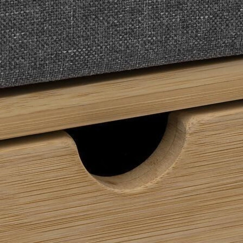 Szafka na buty 5five simply smart bambusowa z siedziskiem i szufladami boho do przedpokoju