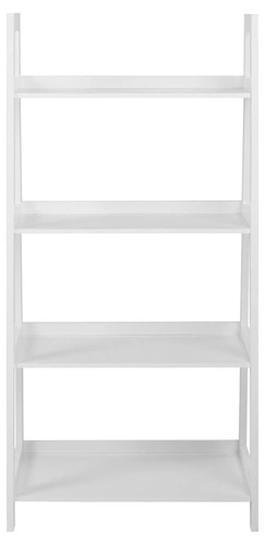 Regał na książki Wally I biały skandynawski do salonu i pokoju dziecięcego Actona 130 cm