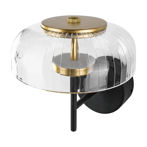 Kinkiet ścienny LED Vitrum czarny nowoczesny do salonu i sypialni ALTAVOLA DESIGN