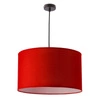 Lampa wisząca Onda 40 czerwona nowoczesna do salonu i sypialni z tkaniny CANDELLUX