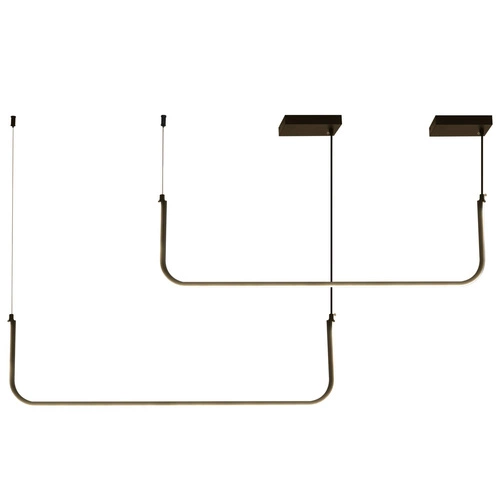 Lampa wisząca MINIMA-2 LED czarna 120 cm nowoczesna nad stół do jadalni i kuchni