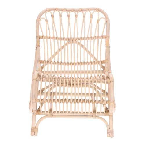 Fotel Tamara rattanowy bielony