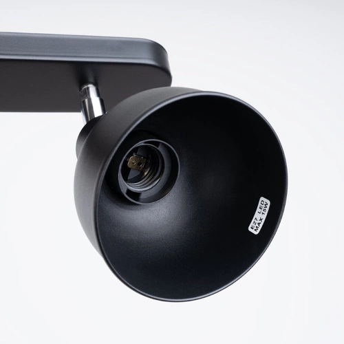 Plafon sufitowy ELBA 2 czarny loftowy metalowy regulowany do salonu i sypialni SOLLUX