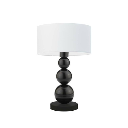Lampka HONOLULU abażur biały stelaż czarny