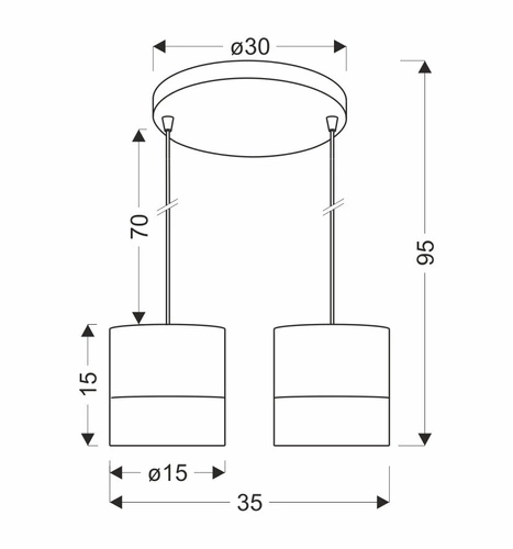 Lampa wisząca Bianco nowoczesna biała z abażurem do salonu i jadalni regulowana