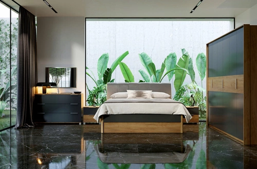 Szafa Matle 3 drzwi dąb/szary