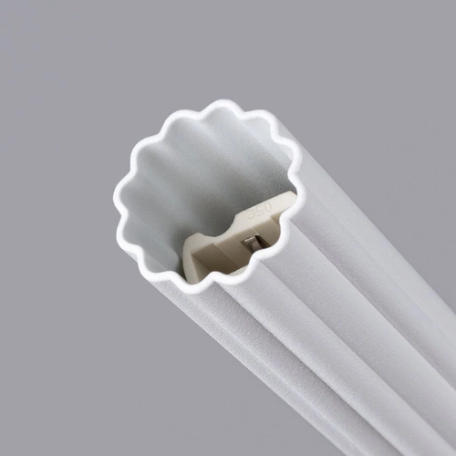 Nowoczesna lampa wisząca ARCHE 1 biała regulowana do salonu i kuchni nad stół