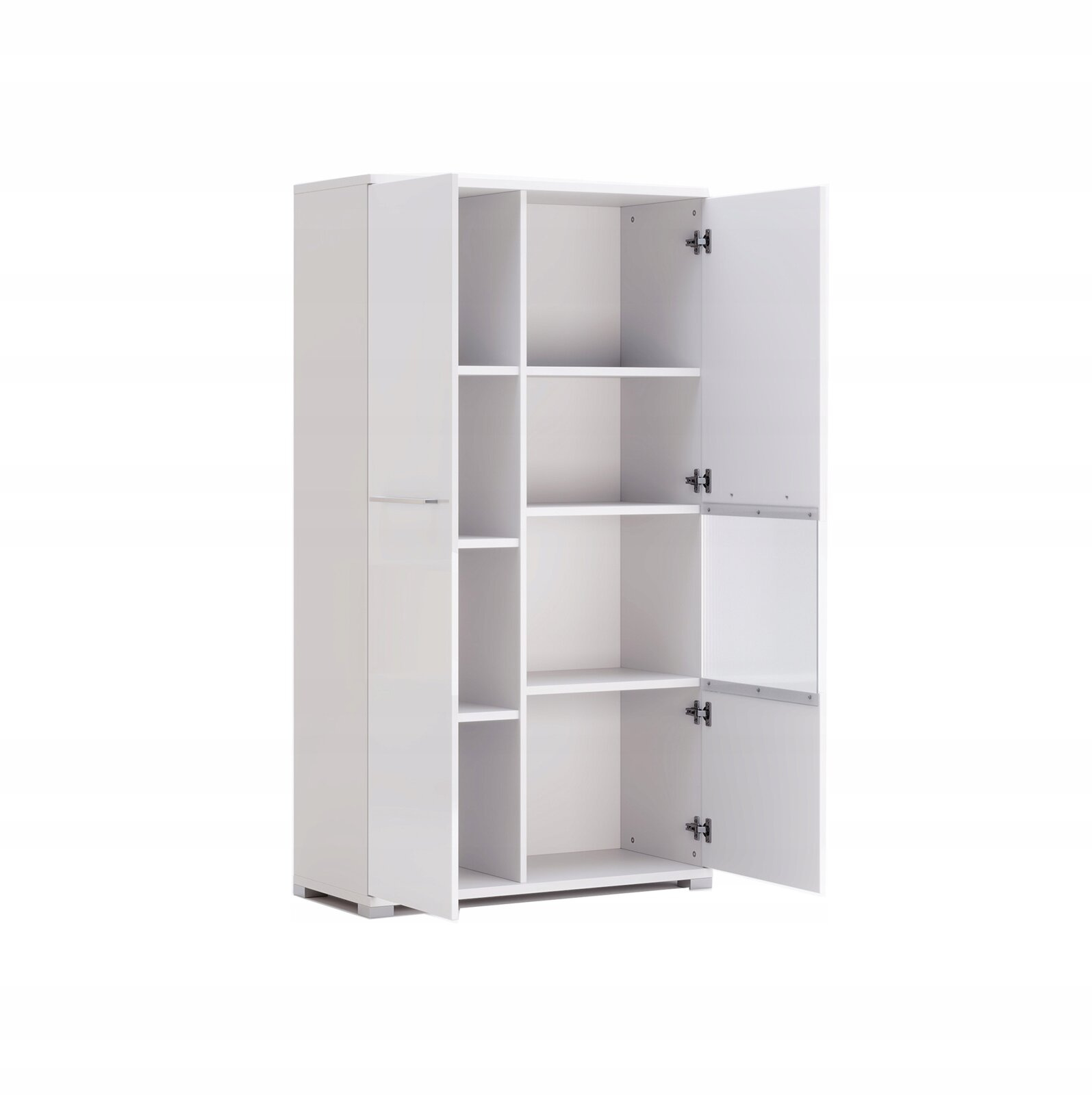 Regał słupek Flory 90 cm biały połysk
