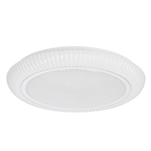 Plafon GILLY plafon 38cm 24W LED 4000K  klosz biały+chromowy