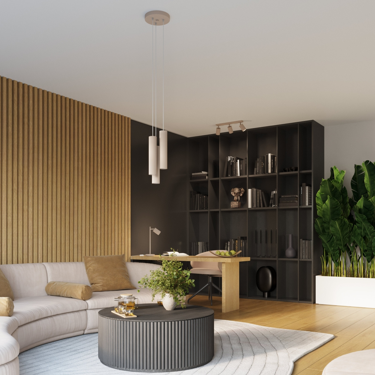 Kinkiet ścienny nowoczesny KARBON 10 taupe aluminiowy do salonu i sypialni