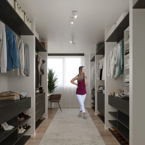 Plafon sufitowy LEMMI 3 biały metalowy minimalistyczny z ruchomymi kloszami do salonu