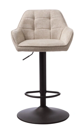 Hoker Nolan tapicerowany piaskowy z oparciem regulowany do kuchni