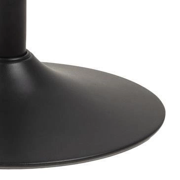 Hoker z oparciem Sylvia brązowy regulowany obrotowy nowoczesny do kuchni i jadalni Actona