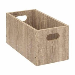 Pudełko do regału 15x31cm drewniane naturalne