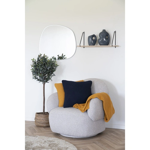 Poduszka dekoracyjna Santos 45x45 granatowa bawełniana do salonu