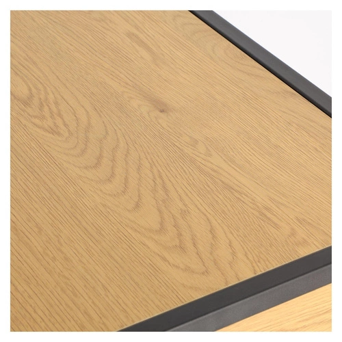 Biurko Seaford Dąb z szufladą naturalny/czarny