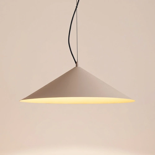 Lampa wisząca FINT LED taupe do salonu nowoczesna regulowana