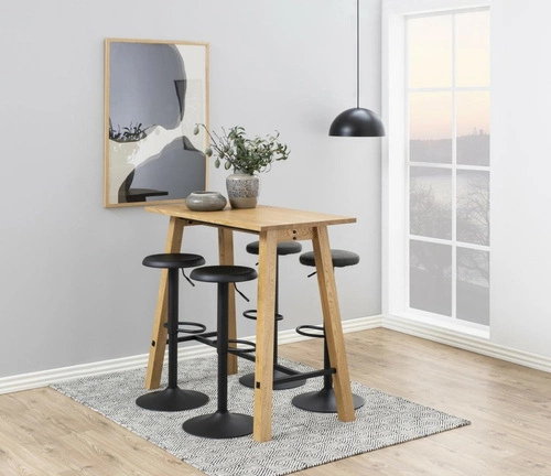 Stołek barowy Regulowany Finch VIC Dark grey