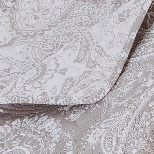 Nowoczesna narzuta na łóżko Atmosphera Marie 240x260 cm z 2 poszewkami szary len