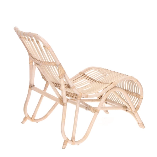 Fotel Tamara rattanowy bielony