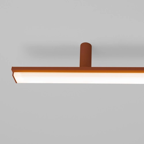 Plafon LED LAGOM czerwony nowoczesny do salonu i kuchni 4000K Thoro aluminium 