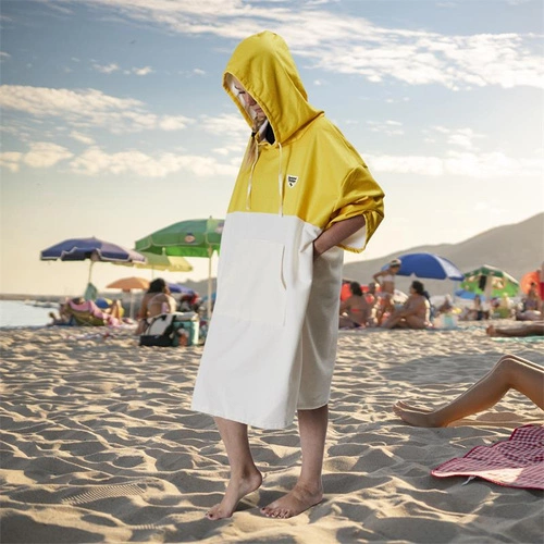 Ponczo Ainsa ręcznikowe żółte