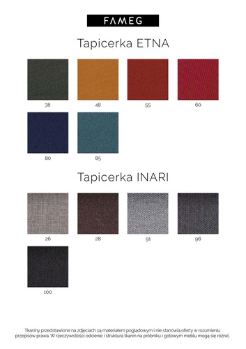 Krzesło tapicerowane Fameg A-811 CATA premium do jadalni i salonu z drewna bukowego personalizowane