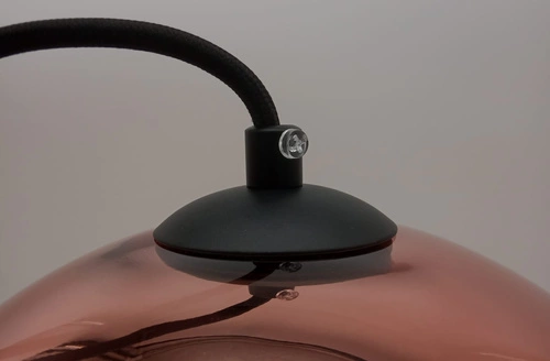 Lampa wisząca kula złota szklana MIRROR GLOW 30 cm do salonu i nad stół