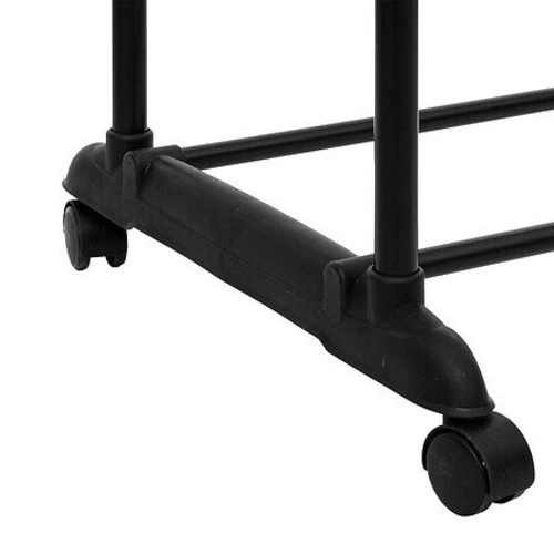 Wieszak stojący na ubrania na kółkach podwójny czarny nowoczesny 5five simply smart