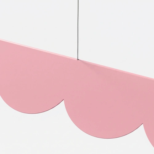 Lampa wisząca BISCUIT 130 różowa LED nad wyspę regulowana