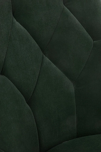 Krzesło tapicerowane Loyd zielone welur do jadalni nowoczesne z czarnymi nogami Intesi