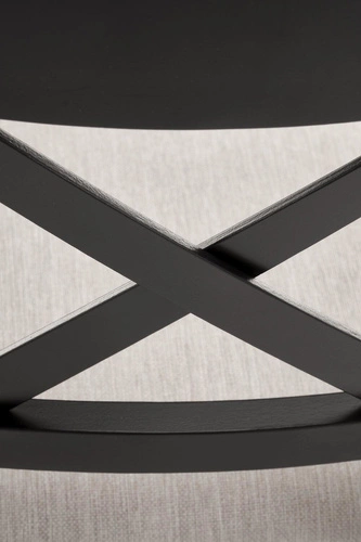 Krzesło do jadalni Tutti Intesi czarne drewniane tapicerowane nowoczesne do kuchni i salonu