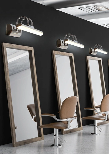 Kinkiet ścienny LED Gizel chrom 7W nowoczesny regulowany do sypialni salonu nad lustro