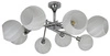 Lampa wisząca Raul 8x40W E27 chrom klosz  biały