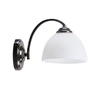 Kinkiet Gracja lampa czarny perłowy 1x40  E27 klosz biały