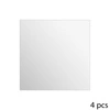 Zestaw 4 luster samoprzylepnych kwadratowych 30x30 cm bez ramy do przedpokoju 5five