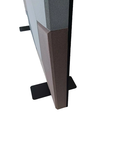 Fluffo HOP beżowy panel ścienny akustyczny nowoczesna dekoracja ścienna do biura 110x70 cm