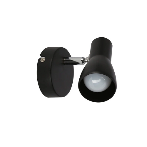 Kinkiet ścienny regulowany Picardo czarny matowy nowoczesny metalowy do sypialni i salonu