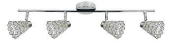 Lampa sufitowa Glossy listwa 4x40W G9  chrom