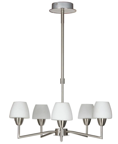 Lampa wisząca Togo 5x40W G9 nikiel mat