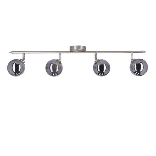 Lampa sufitowa Rodia listwa satynowy  4x40W G9 klosz grafitowy