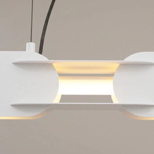 Lampa wisząca CHAIN 91 biała LED do salonu nad stół nowoczesna