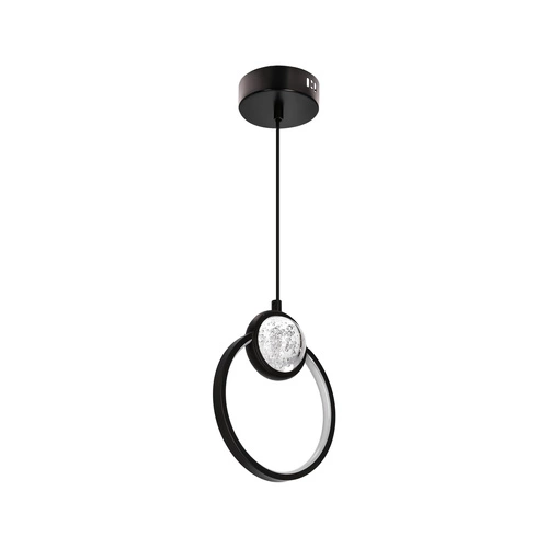 Lampa wisząca LACRIMA lampa wiszaca 20cm  czarny 15W LED 3000K maskownica biała