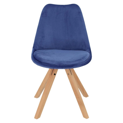 Krzesło Norden Star Square Velvet niebieski