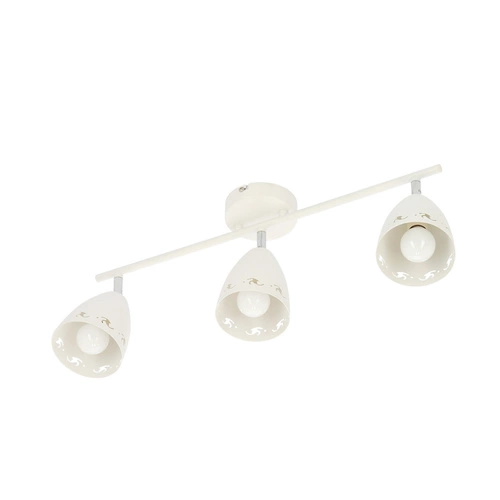 Lampa sufitowa Coty nowoczesna biała metalowa regulowana 3-punktowa do salonu 70cm