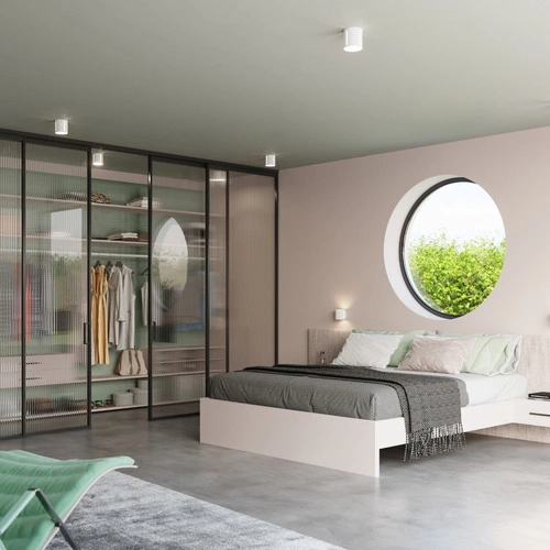 Kinkiet ścienny Inez biały nowoczesny aluminiowy do salonu i sypialni Sollux Lighting