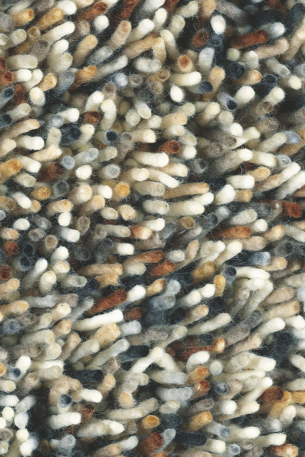 Dywan shaggy wełniany Shaggy Rocks Mix beżowy 250x350 cm do salonu nowoczesny łatwy w czyszczeniu