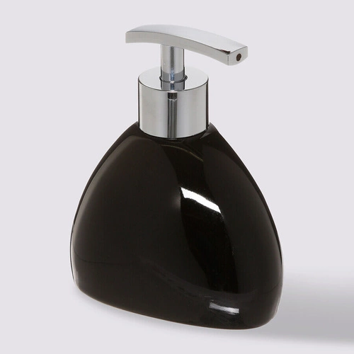 Dozownik do mydła ceramiczny czarny Colors 250 ml do łazienki 5five simply smart