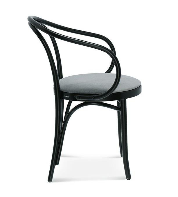 Krzesło drewniane Fameg B-9 personalizowane z podłokietnikami do jadalni i kuchni retro